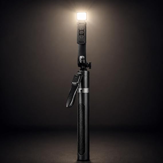 Coverzone NeePho 1.8M LED Işıklı Bluetooth Selfie Çubuğu Tripod Kablosuz Kumandalı Telefon Standı Dikey Çekim Destekli Canlı Yayın Vlog Video Fotoğraf Çekim Aparatı | NP-Z3S