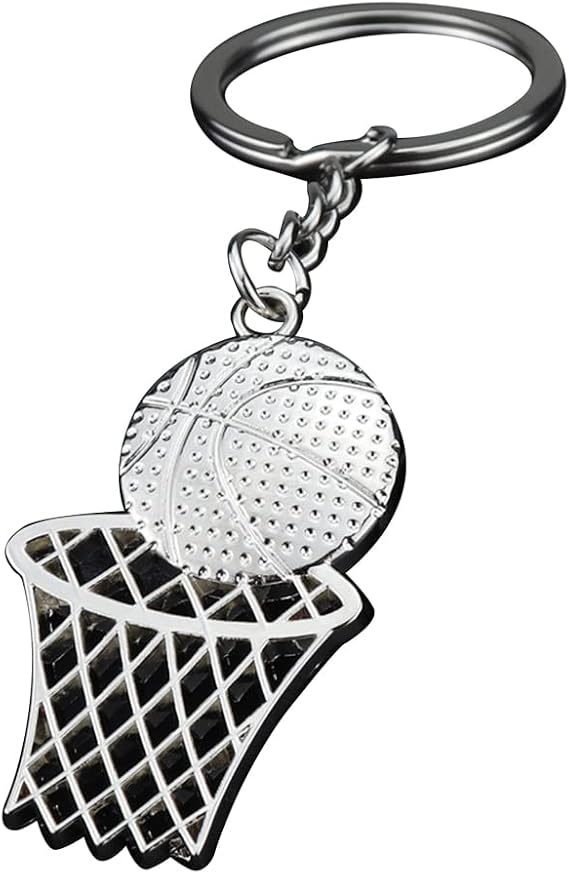 Sports Key Ring Personalized Basketball Keychain Gifts for Teen Birthday Gifts, Pendant for Car Key Backpack