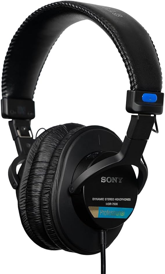 Sony MDR-7506 - Closed Noise Reduction Headphones - Black - 0.3 cm