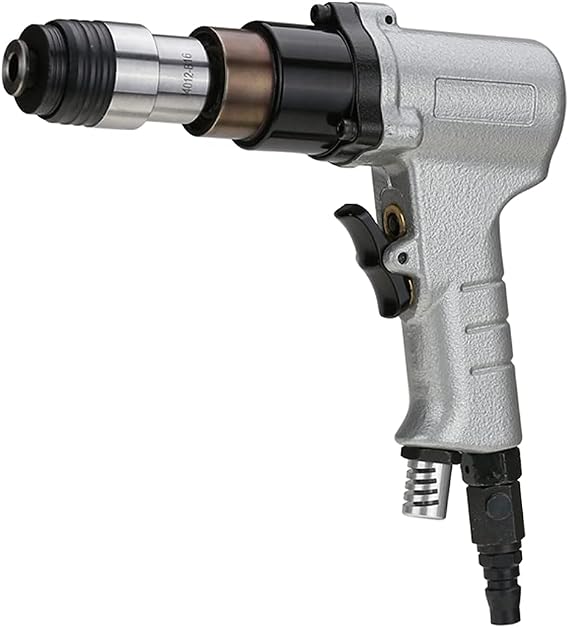 Pneumatic Tapping Gun M3-M12 300RPM Pneumatic Handheld Tapping Machine Small Tapper Thread Tapping Tool Drilling Machine (Chuck without Protection)