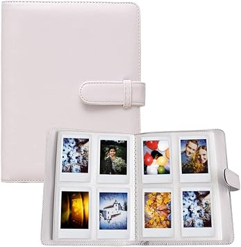 256 Pockets Photo Album for Fujifilm Instax Mini 11 12 9 40 Evo Liplay 8 7+ Instant Camera, Photo Album for Polaroid Kodak HP Zink 2x3" Photo (Clay White)