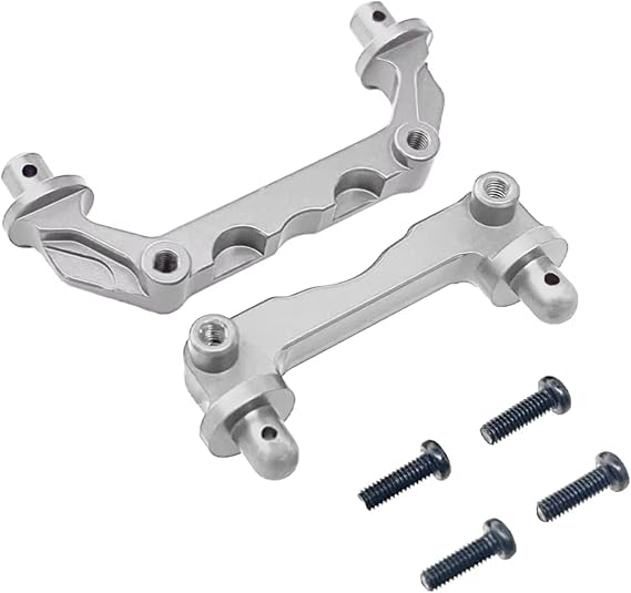 Rc Repairs Models Parts Compatible With MJX For Hyper Go 14209 14210 RC Car Upgrade Parts Metal Front Rear Shell Pillars Column Body Pillars(Silver)