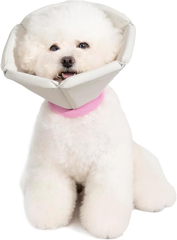 Cat Cones to Stop Licking, Lightweight Adjustable Dog Cone Alternative After Surgery, Soft Cone for Cats Small Medium Dogs Puppy Rabbits Elizabethan Collar, Gray, S