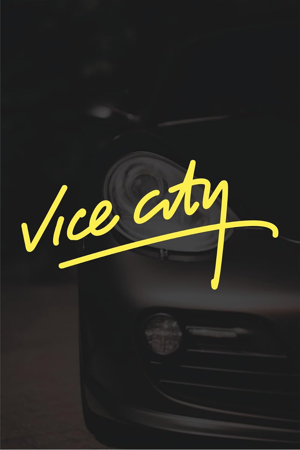 Araba Sticker GTA Vice City 20x10 cm Sarı, qa789567926