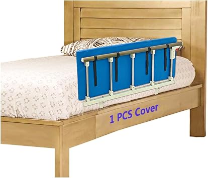 AOSSA Bed Rail Cover for Seniors Adults, Hospital Bed Rail Cushion Pad, Foam Safety Protector for Elderly, Disabled & Handicapped, Non-Slip Bedside Barrier Guard for Home Care 1 Pack