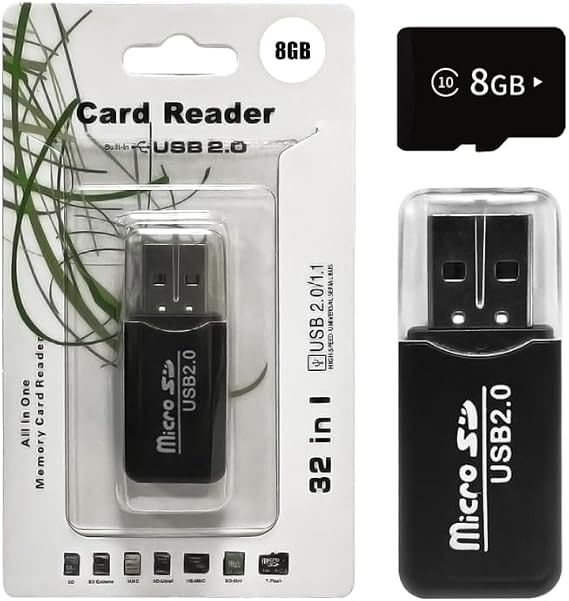 Digital Camera with SD Memory and Card Reader