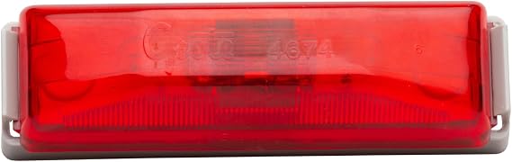 Grote 45092 Rectangular Clearance Marker Light - Kit (46742 + 43850), Red