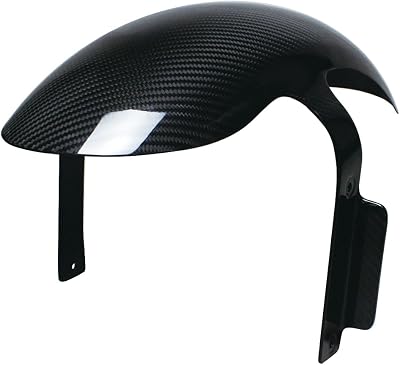 POWER JAMES Black 100% Carbon Fiber Front Fender with Side Fender Bodywork, Compatible with Harley Davidson Sportster S RH1250S