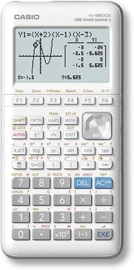 Casio FX-9860GIII Graphing Calculator Natural Display Creation of Counts