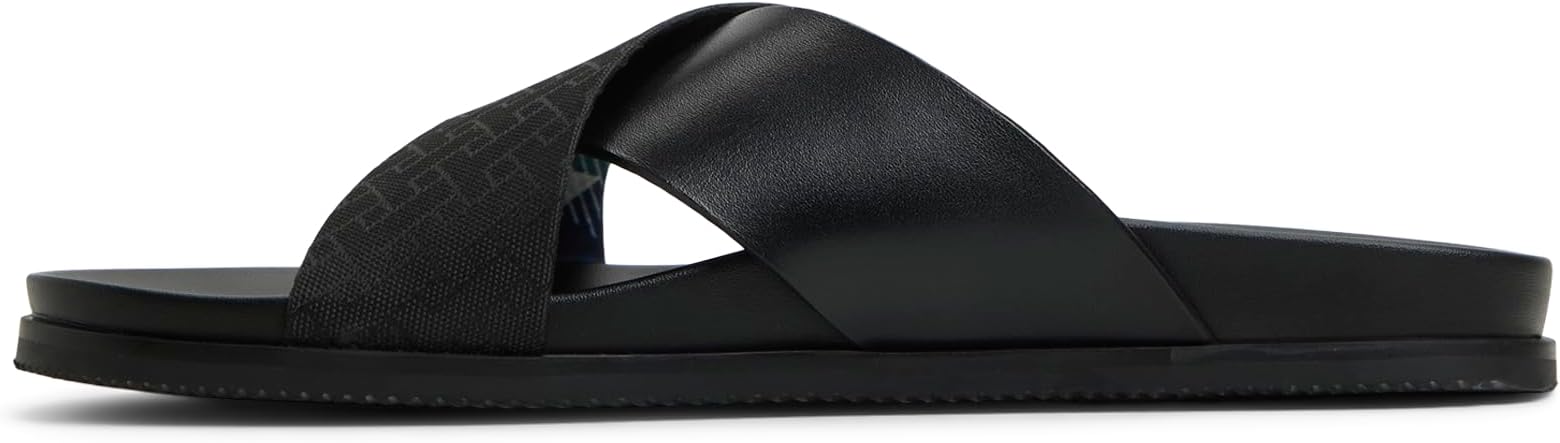 Ted Baker Men's Saltburn Leather Cross-strap Flip Flop