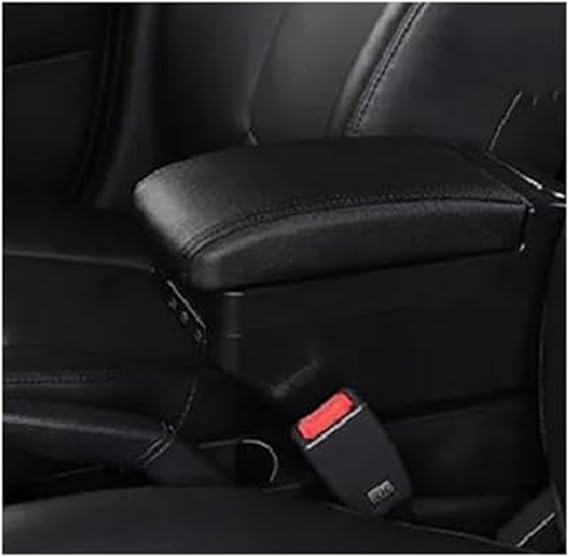 For Chevrolet, for Trax, for Tracker 2013-2022 Armrest Storage Box Center Centre Console With USB Charging Car Accessories Car Center Cabin Storage Unit(BLACK E All Black 9 Usb)