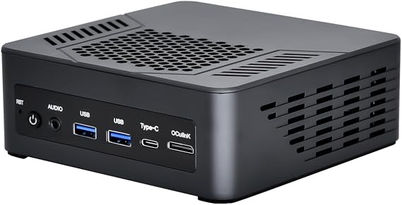 Game Mini PC,Ryzen AI 9 HX 370,No Ram No SSD No OS,USB4 2x2.5G LAN,2xPCIe4,Desktop Gaming Computer,Dual-Band WiFi6/BT5.2