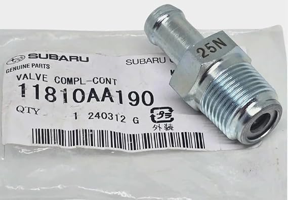 Subaru PCV Valve 2018-2023 Crosstrek 2.0 2017-2023 Impreza 11810AA190 Genuine Genuine OEM