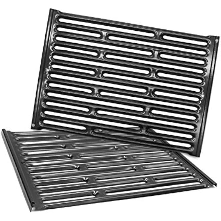 PG521 2-Pack 15 Porcelain Steel Cooking Grid Grates for Weber Genesis Silver A, Spirit E200,Spirit 500,Spirit 210 2007-2012 Gas Grills, 7521 65905 7522 7523 65904