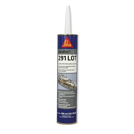 SIKA Sikaflex-291 LOT Black, All-Purpose Marine Adhesive & Sealant, Elastic & Non-Corrosive - 10.1 fl. oz - Ideal for Wood, Fiberglass, Metal, Fresh & Saltwater Applications