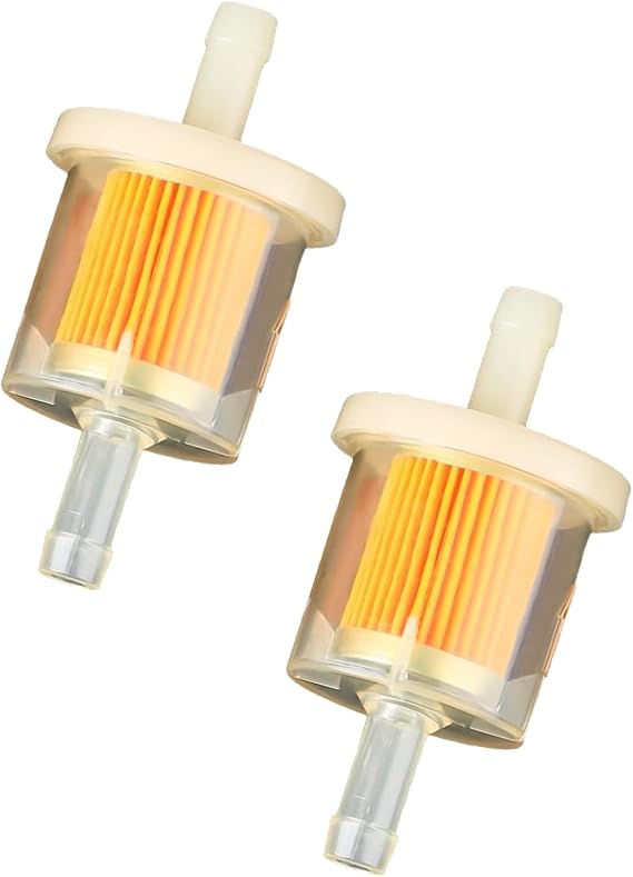 2 Pcs Inline Fuel Filter,8mm Universal Fuel Filter for Motorbike Lawn Mower
