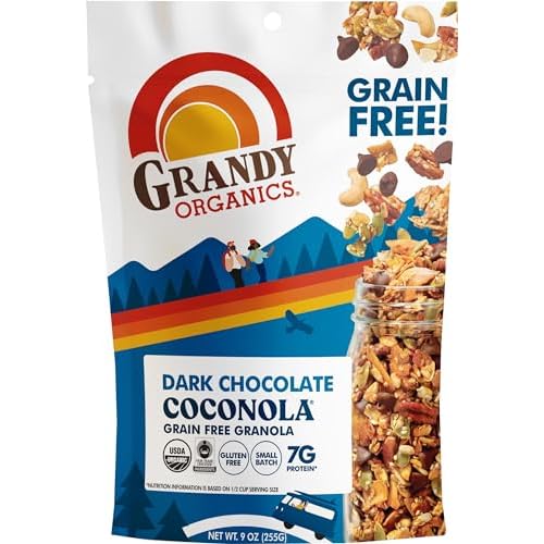 Grandyoats Organic Granola, Chocolate Chunk Coconola, 9 Oz