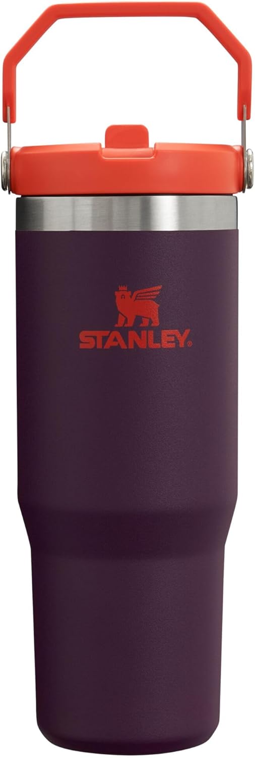 STANLEY Classic IceFlow Stainless Steel Tumbler with Straw, Vacuum Insulated Water Bottle for Home, Office or Car, Reusable Cup with Straw Leakproof