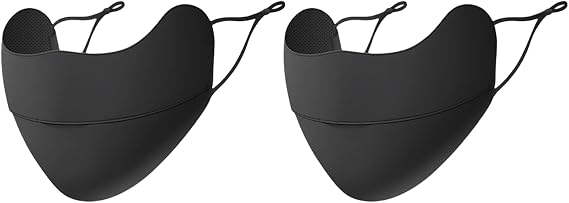 2Pcs Face Mask for Sun Protection, Reusable Washable Breathable Face Mask UV Protection Face Cover Motorcycle Cycling Sport Mask for Outdoor