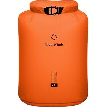 Thous Winds 6L Dry Bag, Lightweight Waterproof Bag, Roll Top Design for Camping, Travel, Paddle Board, Boating Essentials