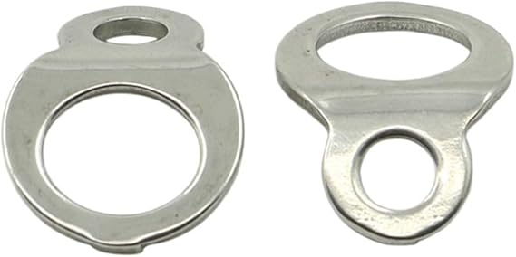2Pcs Stainless Steel Tie Down Strap Rings Point Securing For Motorcycle Dirt Bike Trailers Trucks Accessories