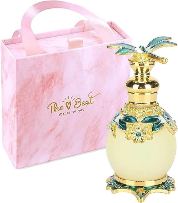 Arabian Perfumes for Women,15ml Muslim Eau de Parfum Toilette with Gift Box Halal Dubai Retro Womens Fragrances Concentrated Long Lasting Perfume Essential Oil Persistent Smell Travel Accessory
