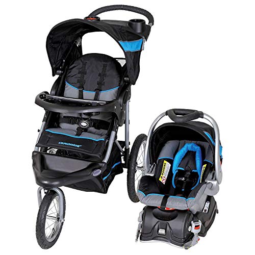 Baby Trend Expedition Jogger Travel System with EZ Flex-Loc Infant Car Seat, Millenium Blue
