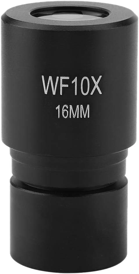 Microscope Eyepiece Lenses, R001 WF10X 16mm Eyepiece for Biological Microscope Ocular Mounting 23.2mm with Scale 0.1mm
