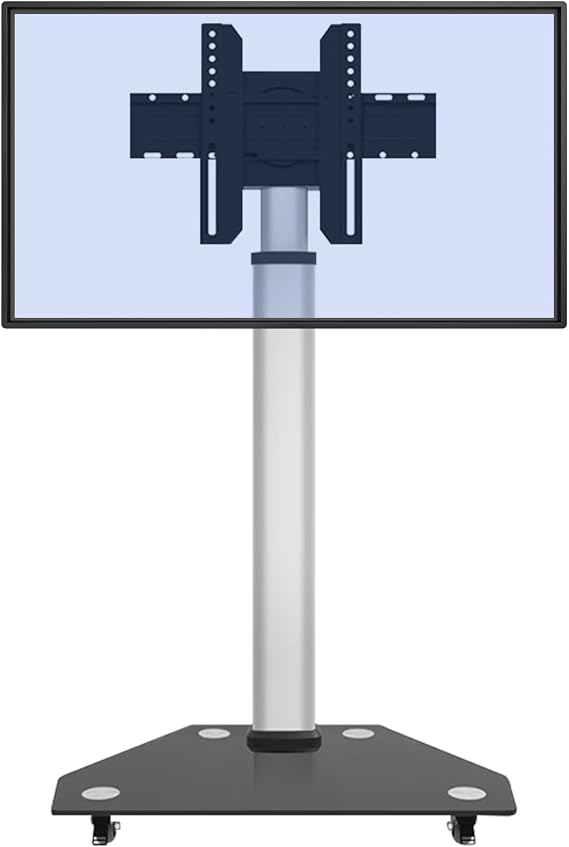 Smart Board JAV Mobile Stand, Four Lockable Wheels, Height Adjustable Portable Stand for Office Classroom