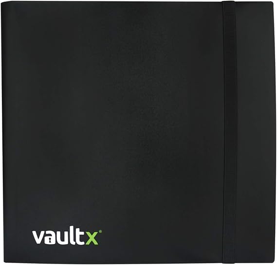 Vault X 12 Pocket Strap Trading Card Binder 480 Cards Side Loading (Black)