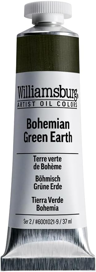 Williamsburg Artist Oil Colors, Bohemian Green Earth, 37 ml Tube