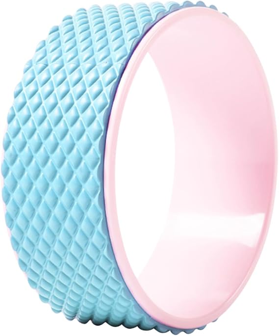Blue EVA ABS Yoga Exercise Wheel for Massage and Floor Workouts