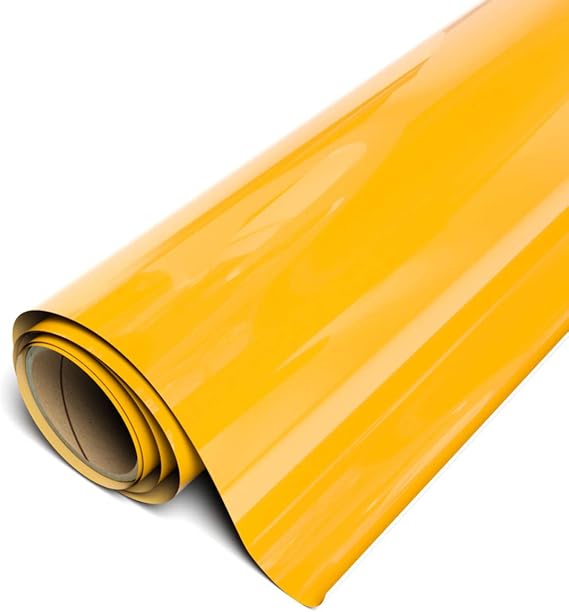 Siser EasyWeed Heat Transfer Vinyl HTV,Iron-on,12 inchs (Actual Size:11.8) by 3 Feet Roll,for T-Shirts(Sun Yellow)