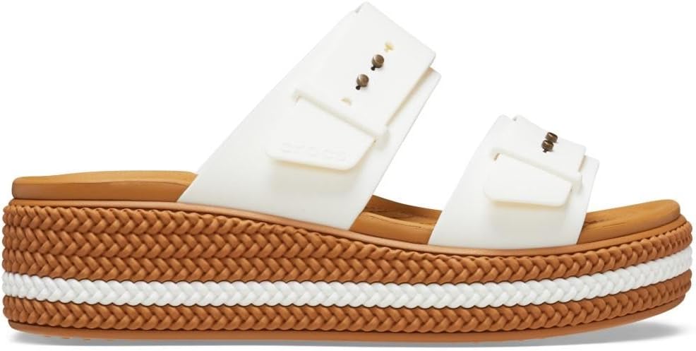 Crocs Women's Brooklyn Woven BuckleWedge Sandal