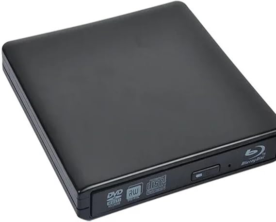 UHD 4K Blu-ray Burner USB3.0 External Optical DVD Drive Recorder 3D Blu-ray Player Writer Reader Fast and Convenient Black, 4K Playback