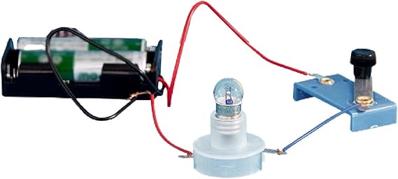 1Pc Circuit Material Electrical Circuit Experiment Kit,Small Bulb Lights Up Kit Basic Physic Science Playset Science,Learning and Education,Science Kits