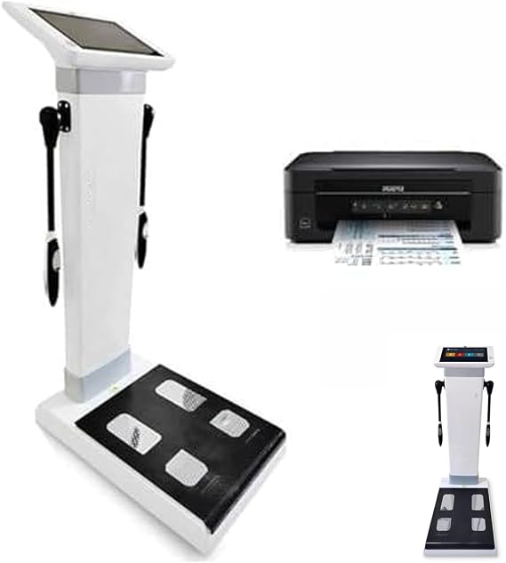 Smart Body Composition Analyzer 10.1 inch HD Touch Body Composition Monitor Health Analyzer Measurement Analysis Fat Testing Machine Human Analyzer Monitor Health Analyzer with Printer