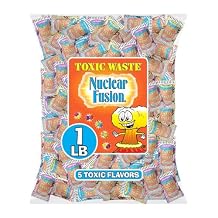 Toxic Waste Nuclear Fusion Hazardously Sour Candy Dual Flavor 1 lb Bag