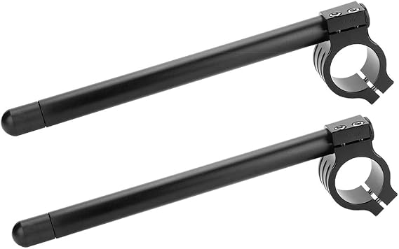 Separate Handle Bar, Separate Handlebar Separate Handle Bar Metal Black, 1Pair Universal 41mm Motorcycle CNC Separate Handle Bar Adjustable Clip on Handlebar for 41mm Forks