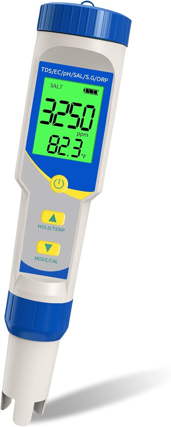 Pool Salt Tester pH Yewhick 7IN 1 Salt Meter