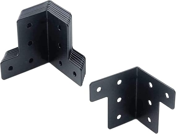 MY MIRONEY 8-Pack Metal L Corner Brackets, 2.2" x 2.2" x 2.36"