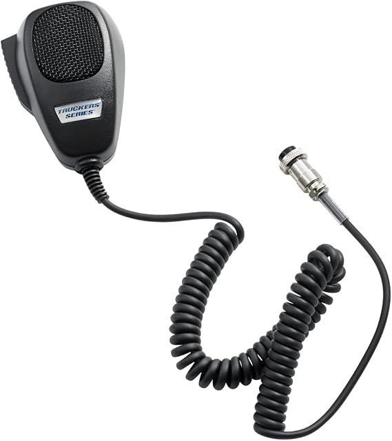 RoadPro TM-2002 4-Pin Dynamic CB Microphone, Black