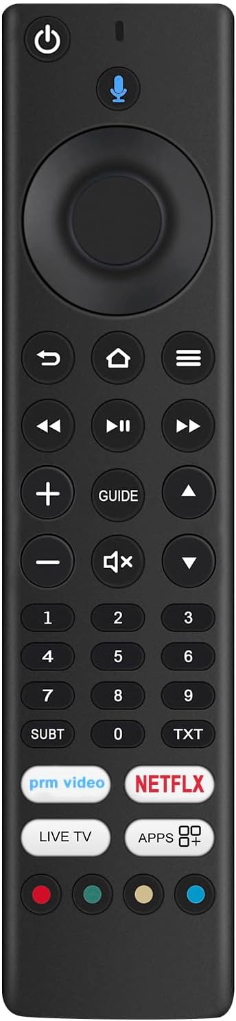 Replacement Voice Remote Control RM-C3253 Fit for JVC & Bush Fire TV Edition Smart 4K HDR LED TV LT-40CF890 LT-43CF890 LT-43CF890A LT-49CF890 LT-50CF890 LT-55CF890 LT-65CF890