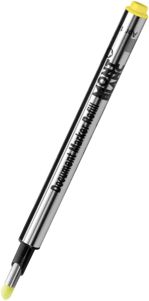 Montblanc Document Marker Refills Luminous Yellow 105168 Highlighter Refills in Bright Yellow 2 x Pen Refills