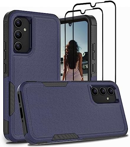 Jeylly for Samsung Galaxy A34 5G Case, Galaxy A34 5G Case Slim Fit Cover Shockproof Full Body Protective Heavy Duty Anti Scratch Matte Hard Shell for Samsung A34 5G, Navy Blue