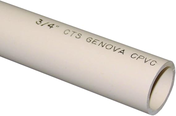 GENOVA PRODUCTS 500072 3/4" x 2" CPVC Water Pipe