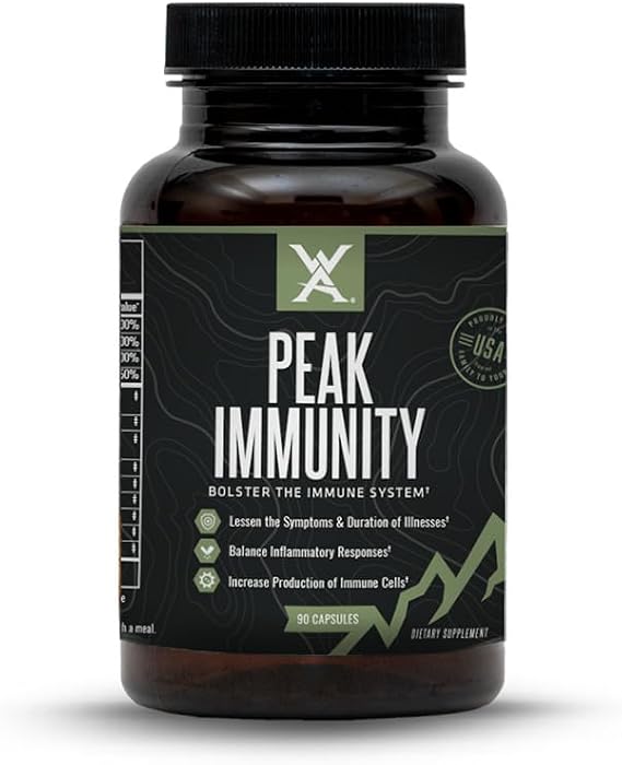 Wilderness Athlete - Peak Immunity | Vitamin D, Vitamin C, Zinc Supplements - Immune System Support - NAC Supplement - Quercetin, Elderberry, Mushroom Supplement - Elderberry Capsules