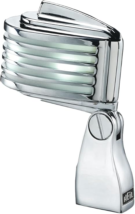 Heil Sound 364932 The Fin Retro-Styled Dynamic Cardioid Microphone Chrome Body & White LED