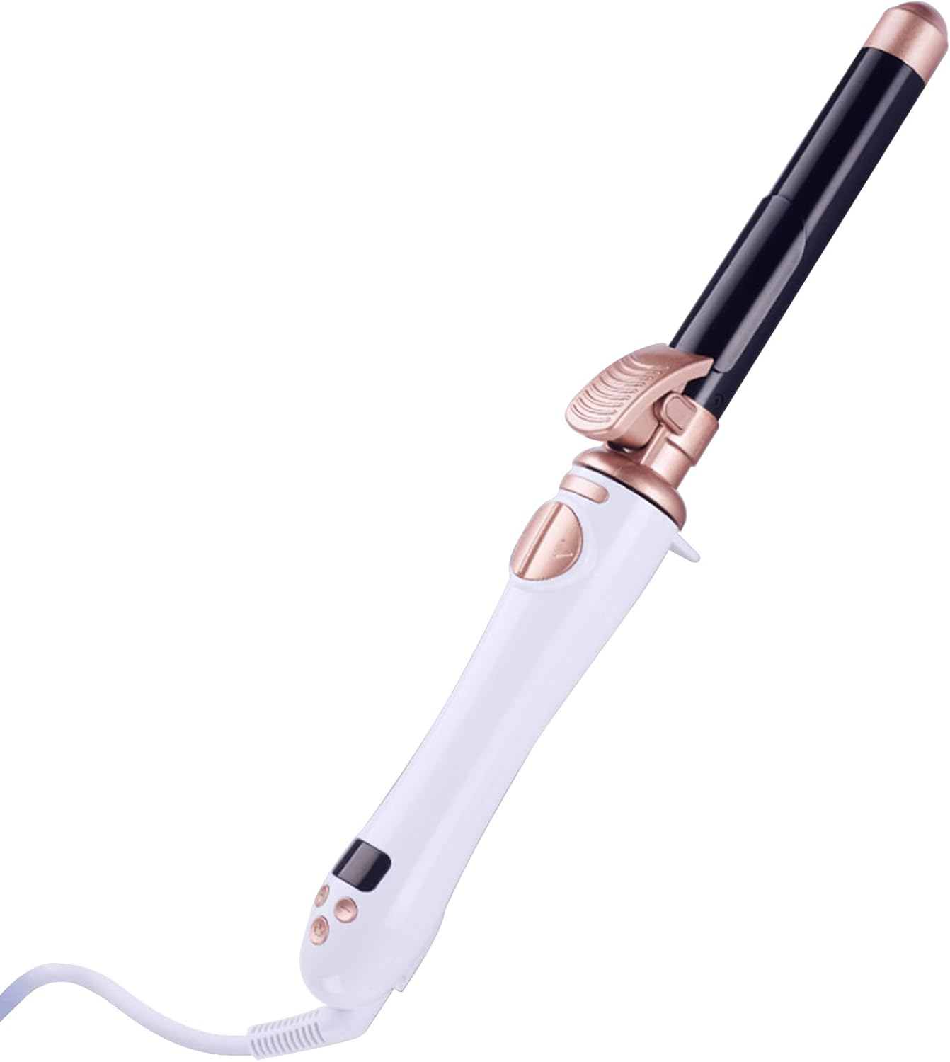 Layhou Automatic Curling Iron Porcelain Rotating Electric Curling Iron, Mothers Day Gifts, Automatic Hair Curler Big Wave Curls Hairdresser with Adjustable Heat Setting 100-230℃ Black&Gold
