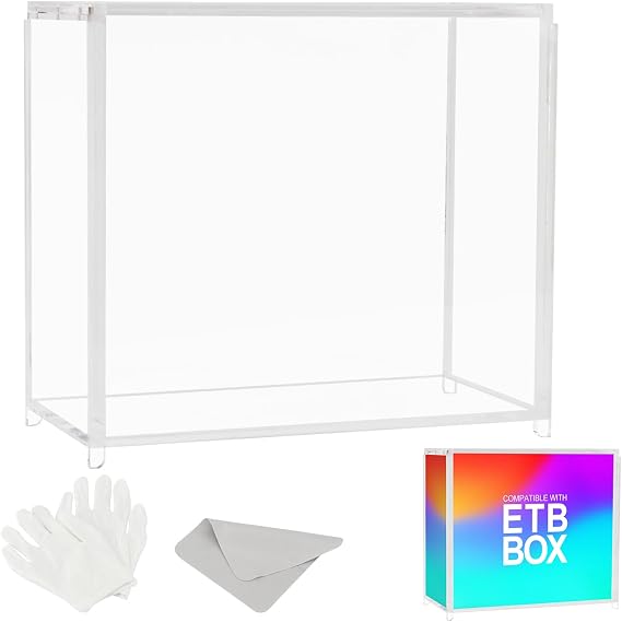 Stackable Elite Trainer Box Acrylic Display Case Ultra Thick